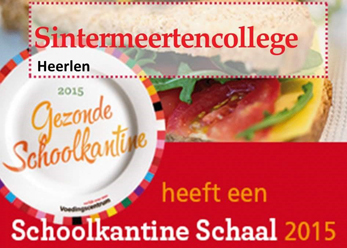 Sintermeerten College ontvangt Schoolkantine Schaal 2015